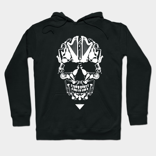 Musical Skull Hoodie by suyumbike